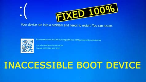 inaccessible boot device windows 10 ssd clone|windows 10 clone boot device.